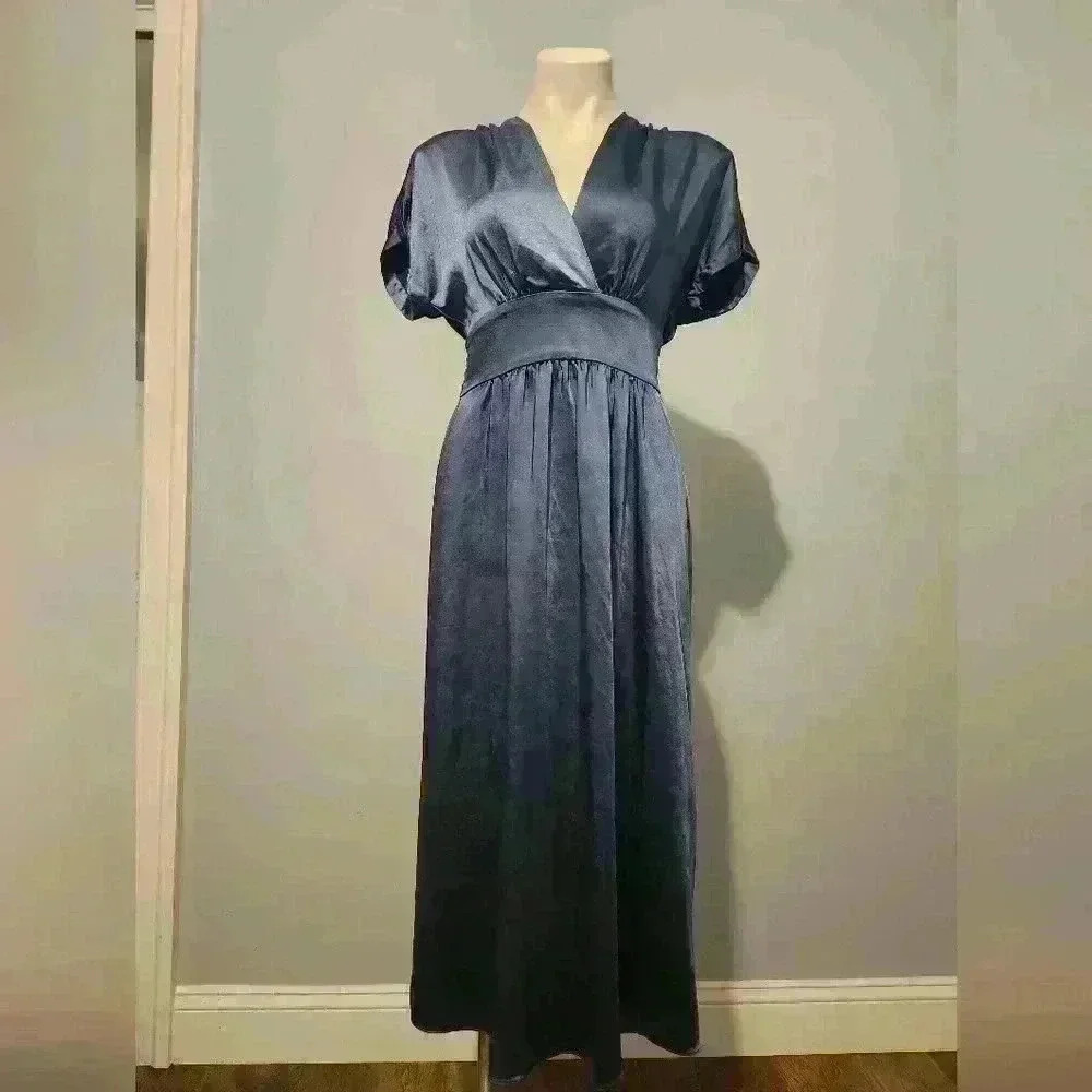 Anne Klein blue midi dress